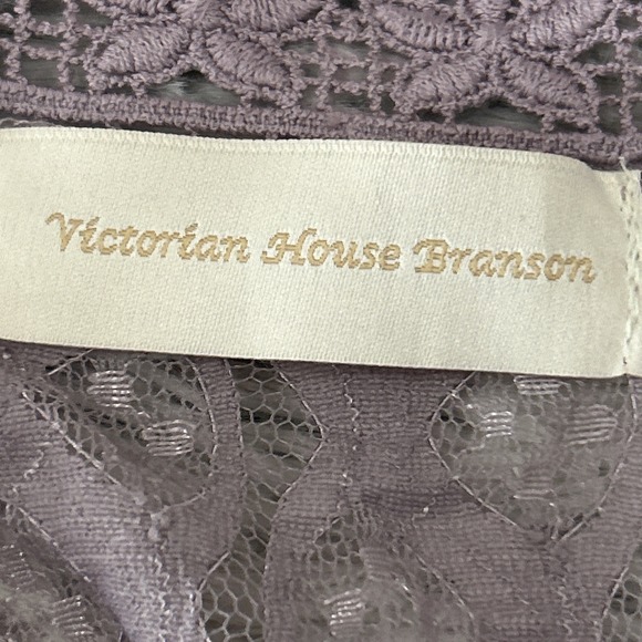 Victorian House Branson Lace Mesh Open Flowy Tiered Cardigan Romantic Boho Fairy - Picture 9 of 11